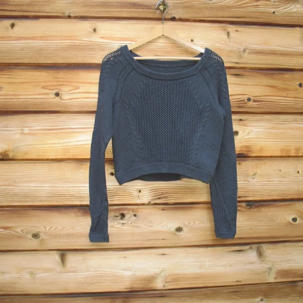 Lululemon Be Present Pullover Top Sweater Heathered Black 4 - Picture 3 of 8